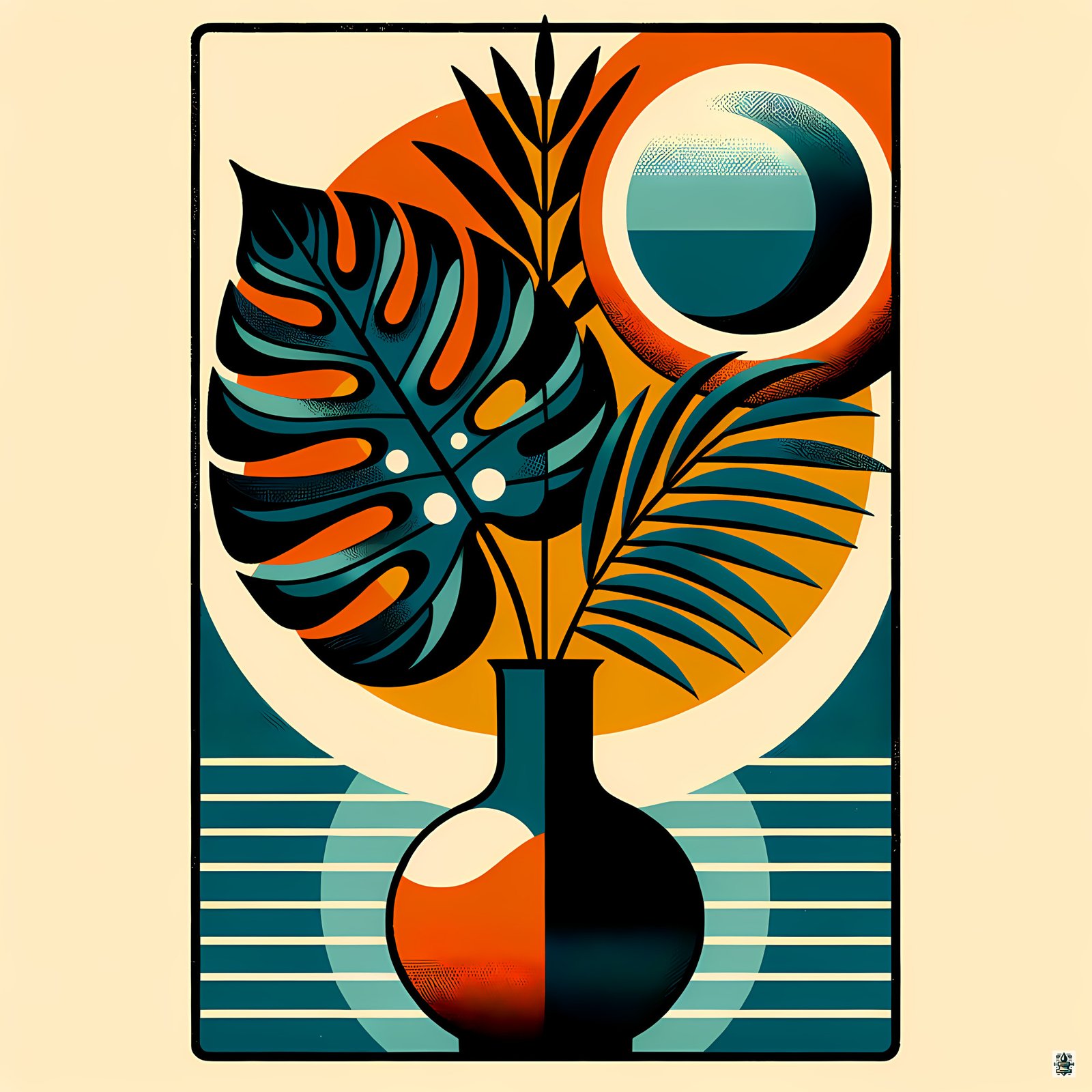 Geometric Tropical Leaves in Vase