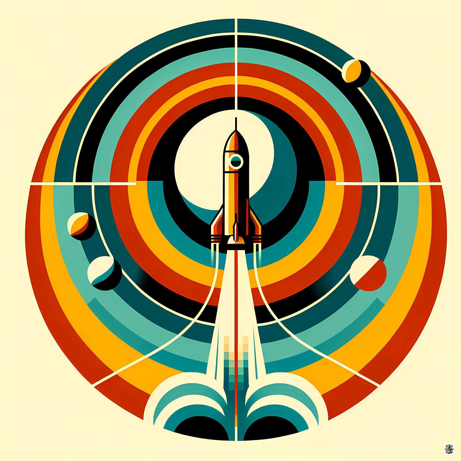 Geometric Rocket Launch Orbit Design