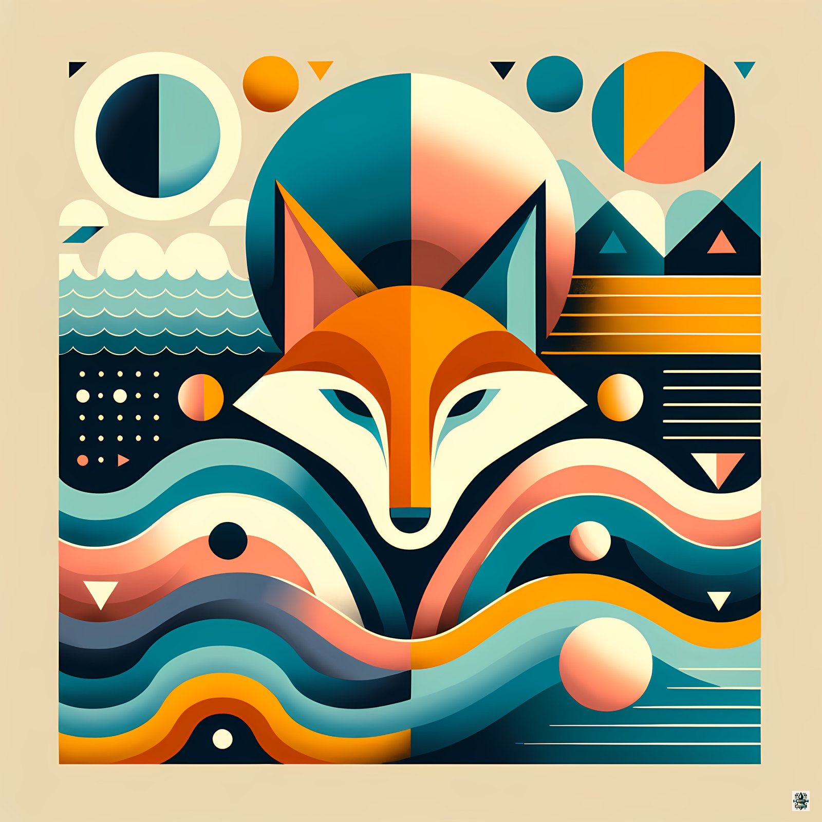 Geometric Fox in Abstract Coastal Waves