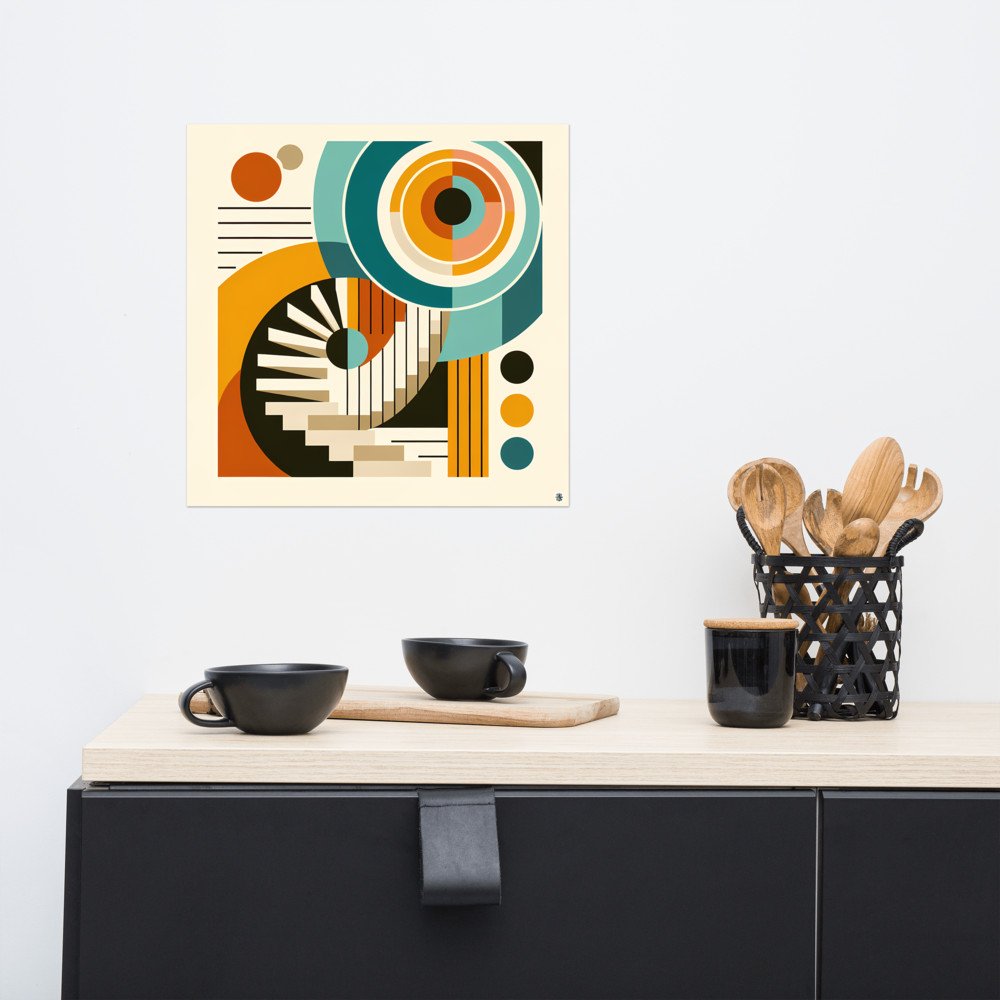 Geometric Circles and Staircase Abstract — Poster