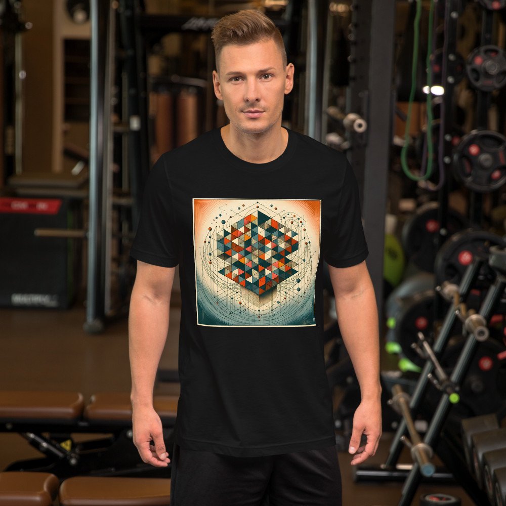 Geometric Abstract Art in Earthy Tones