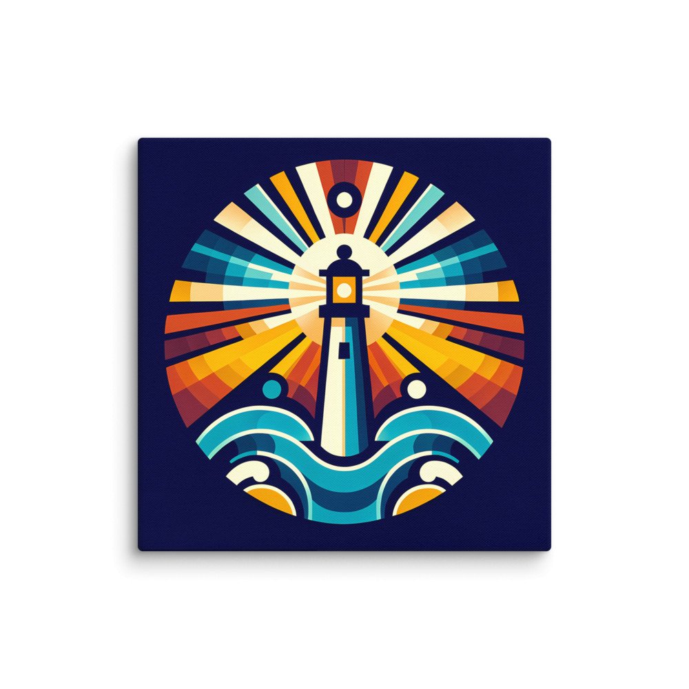 Geometric Lighthouse Sunburst