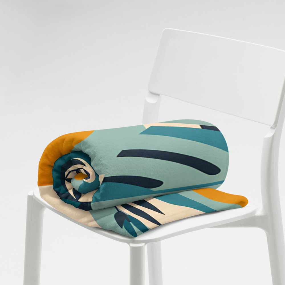 Geometric Monstera Leaf Abstract Botanical Shapes