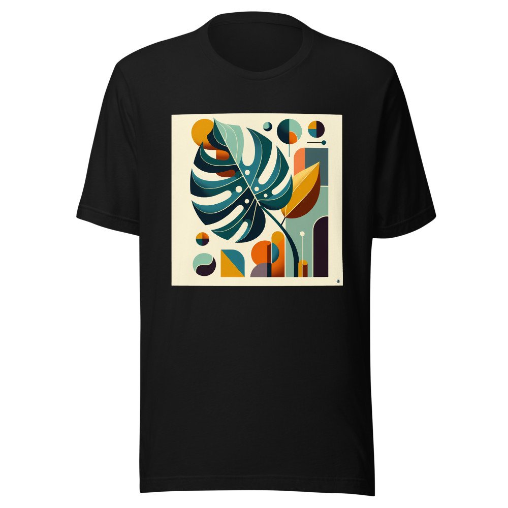 Geometric Monstera Leaf Abstract Botanical