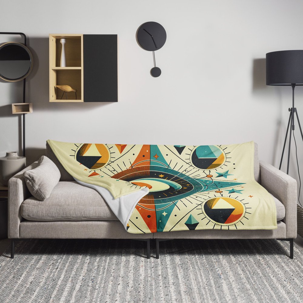 Geometric Sun and Moon Celestial Mandala