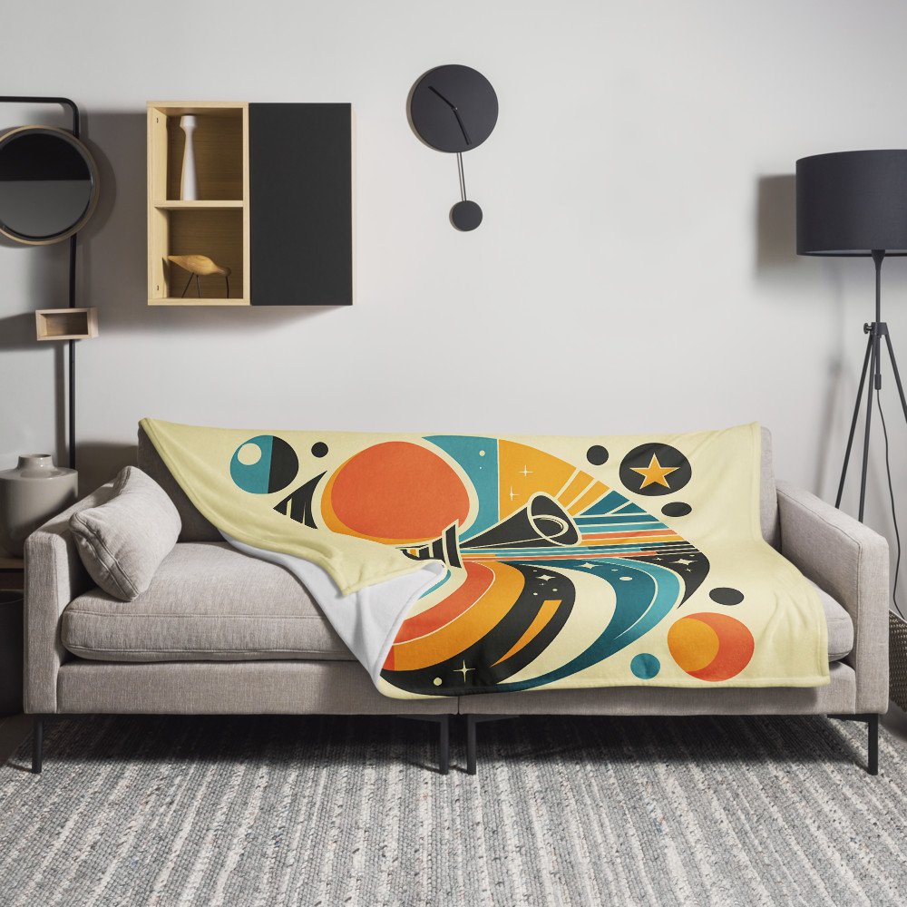 Retro Megaphone Letterform Geometric Design