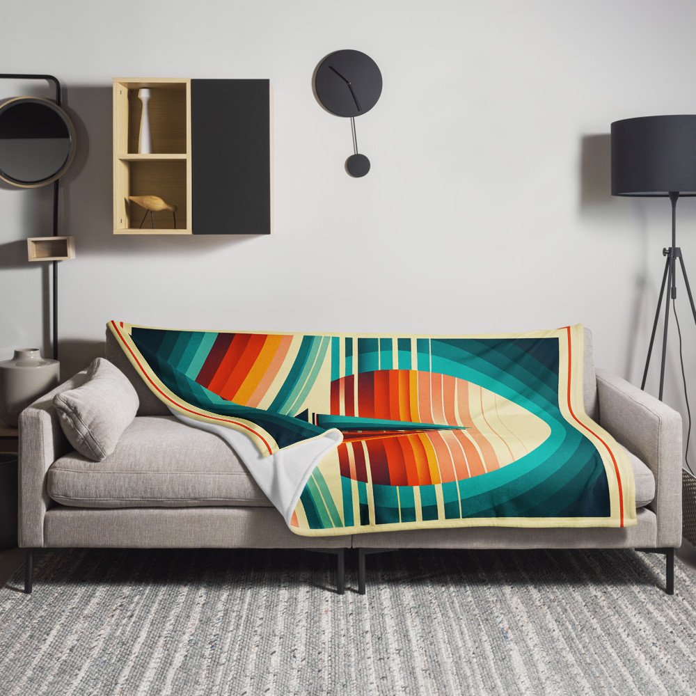 Geometric Sailboat Sunset Colour Blocks