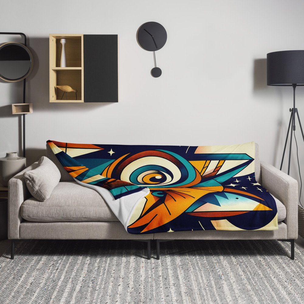 Geometric Fox and Owl Night Portrait