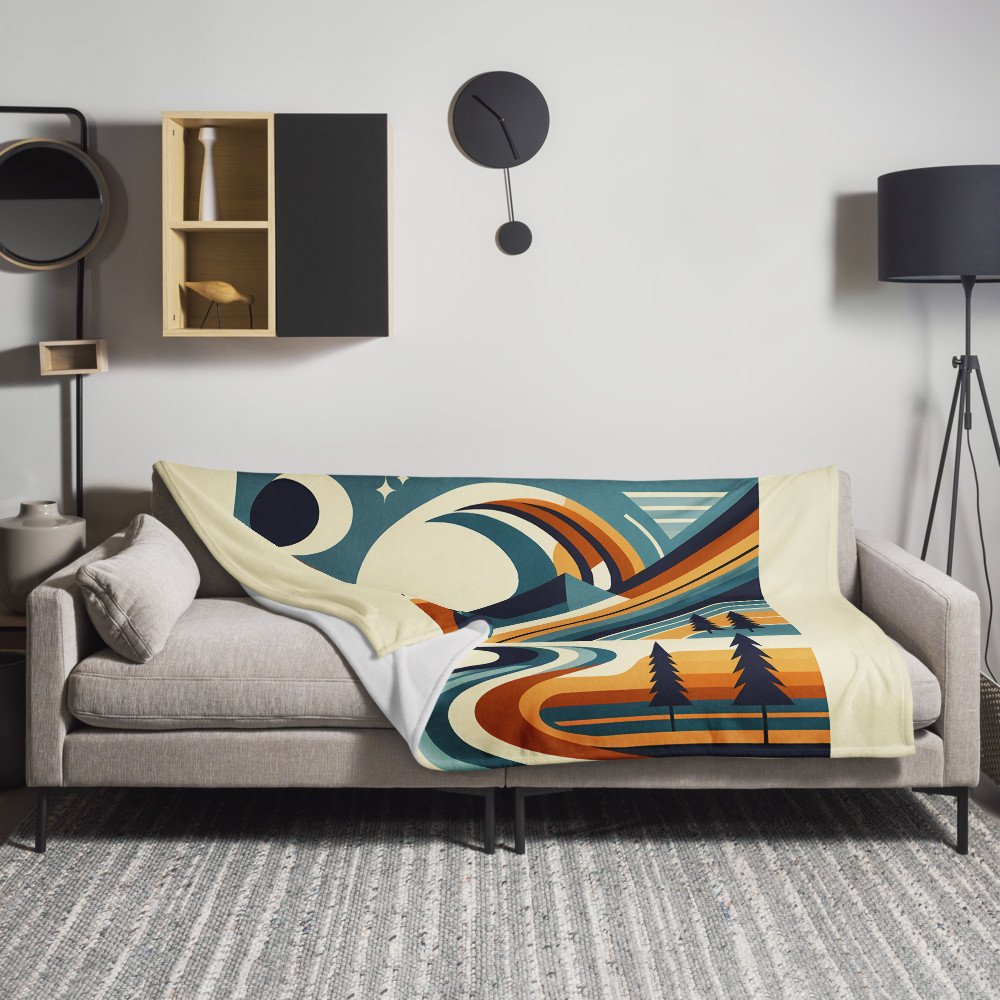 Geometric Mountain Peaks Landscape