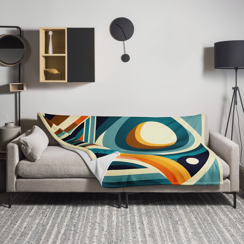 Geometric Sailboat Sunset