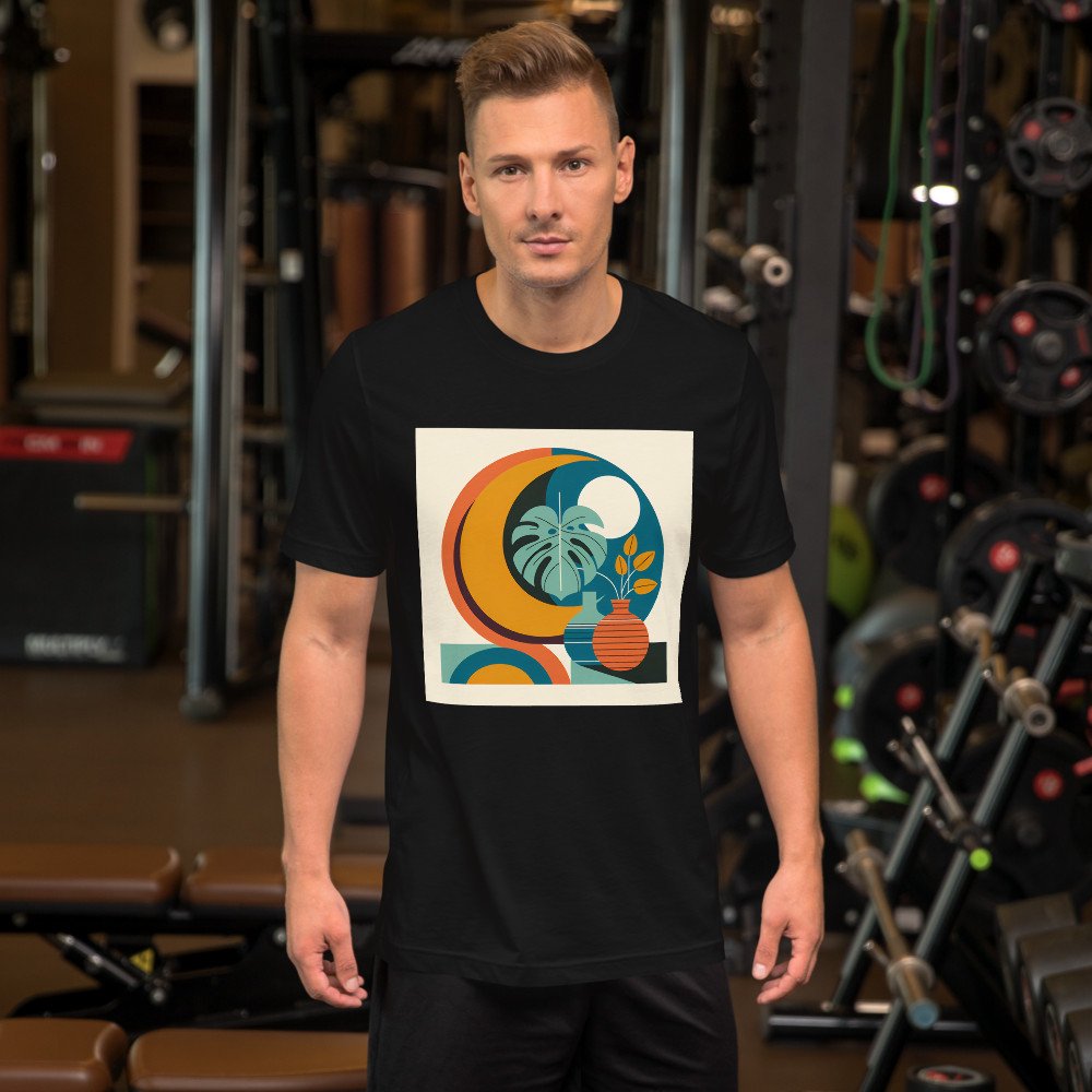 Abstract Botanical Vase and Monstera Shapes