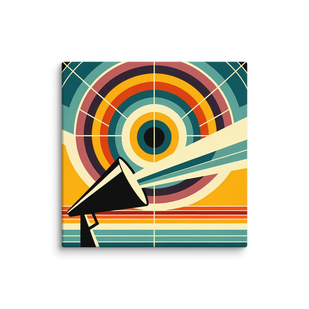 Geometric Megaphone Sunburst