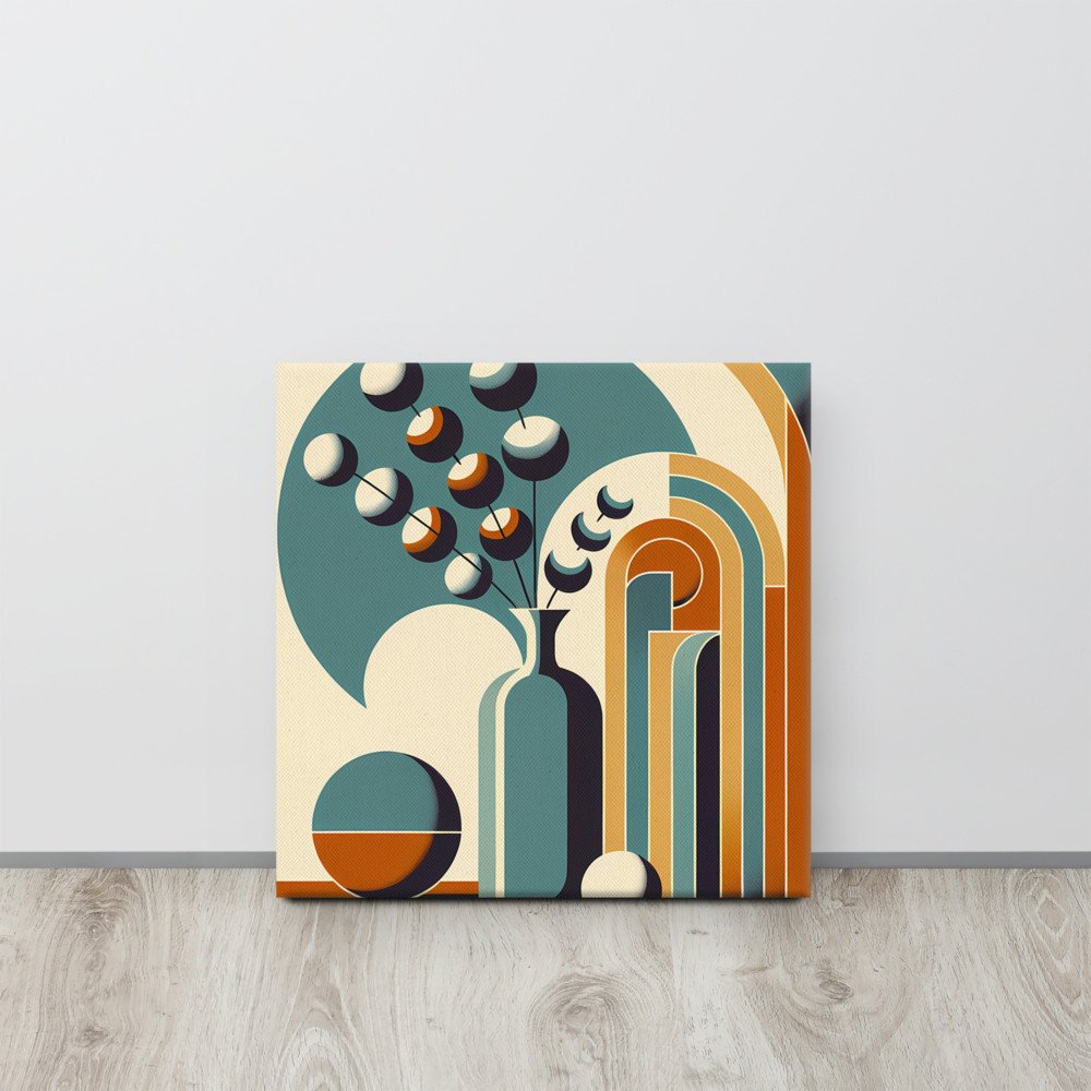 Scandinavian Geometric Vase and Arches