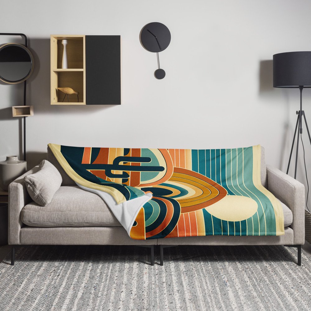 Retro Desert Arches at Sunset