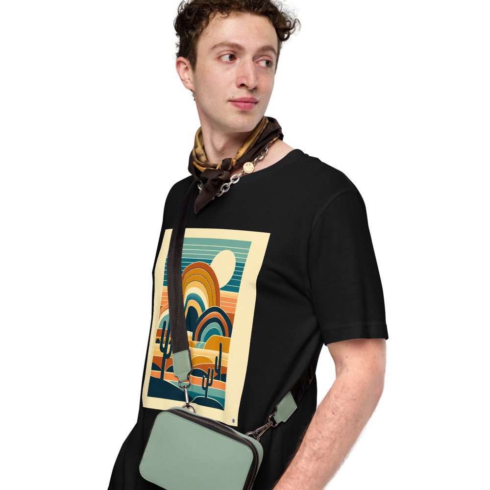 Retro Desert Arches at Sunset