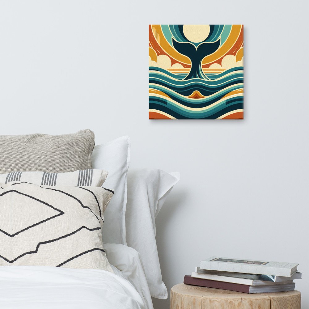 Geometric Whale Tail and Ocean Waves