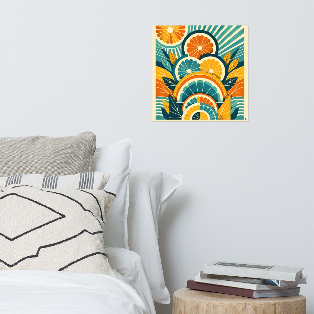 Bold Citrus Slice Illustration