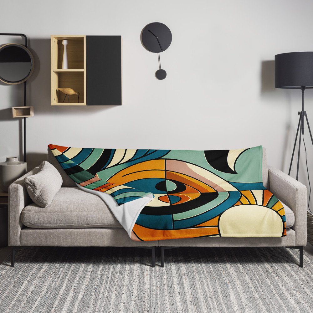 Abstract Sun Moon Face Geometry