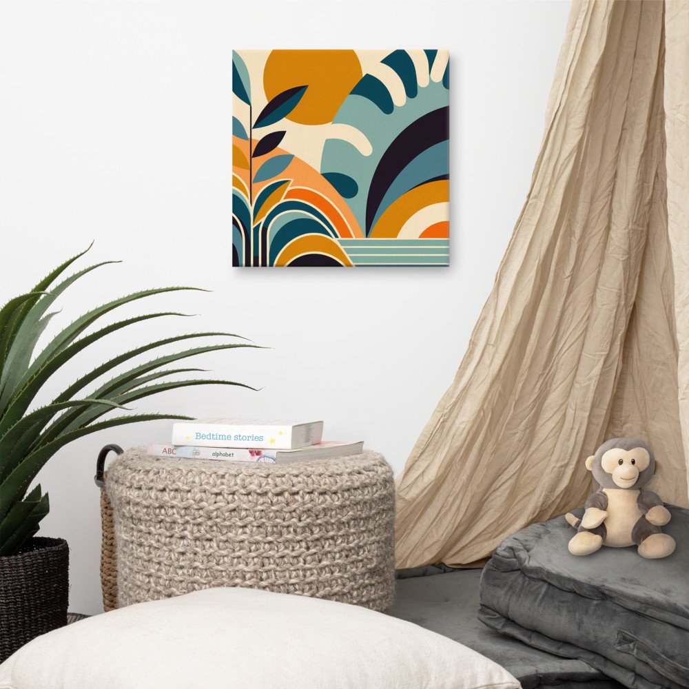 Abstract Botanical Sun Shapes