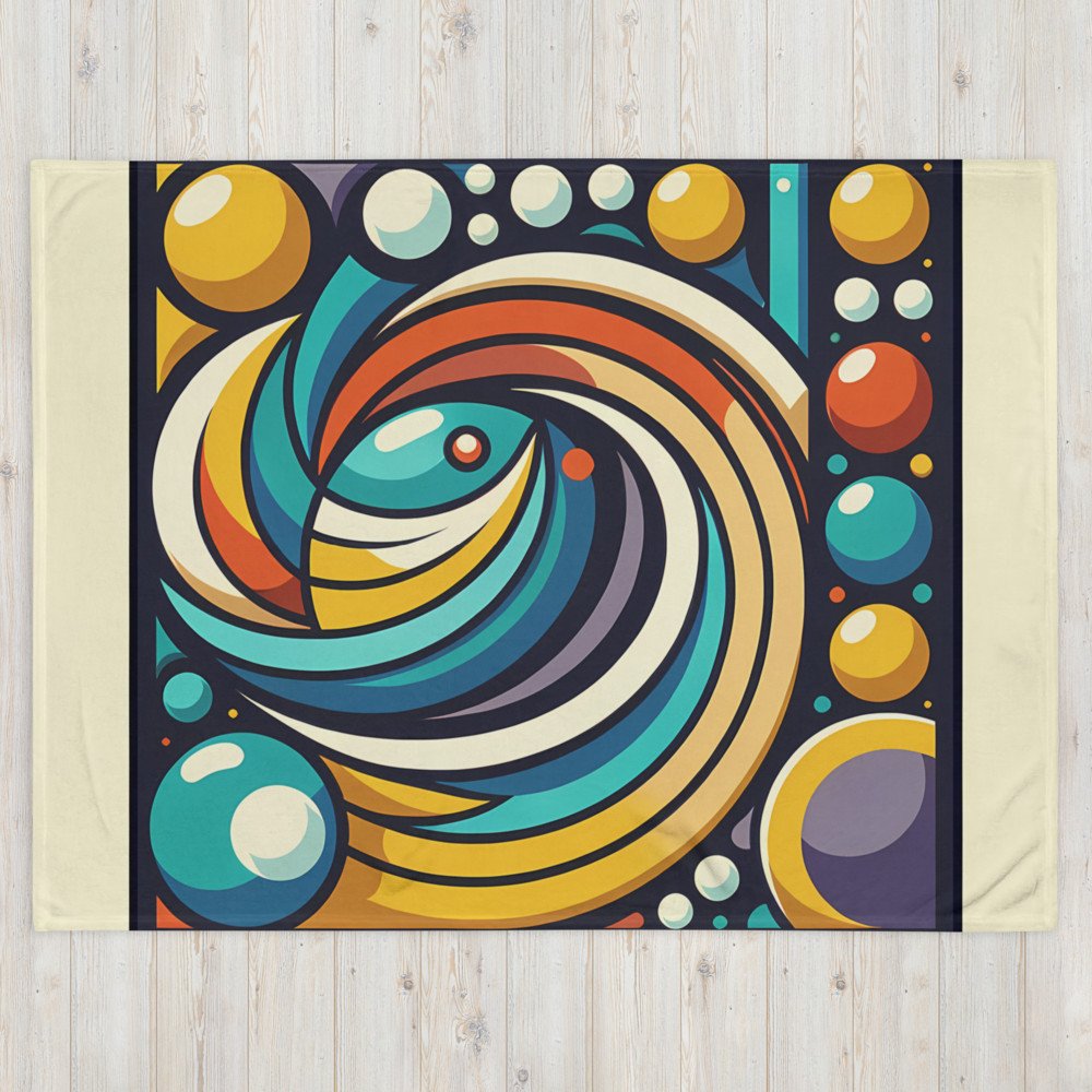 Vibrant Geometric Abstract Circles Design
