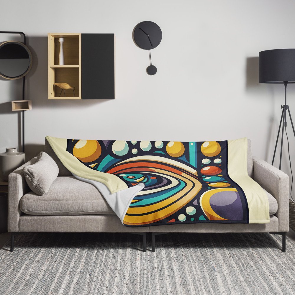 Vibrant Geometric Abstract Circles Design