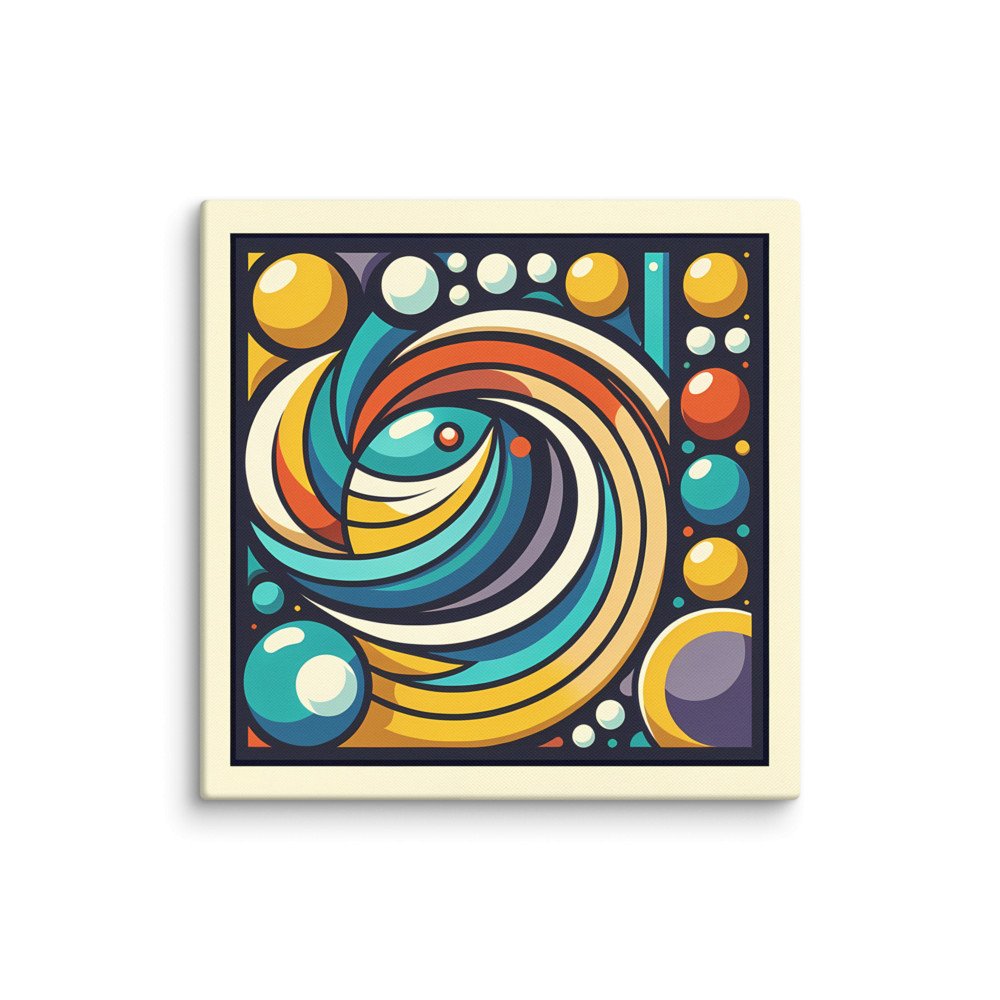 Vibrant Geometric Abstract Circles Design